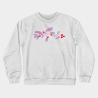 Colorful watercolor floral leaf Crewneck Sweatshirt